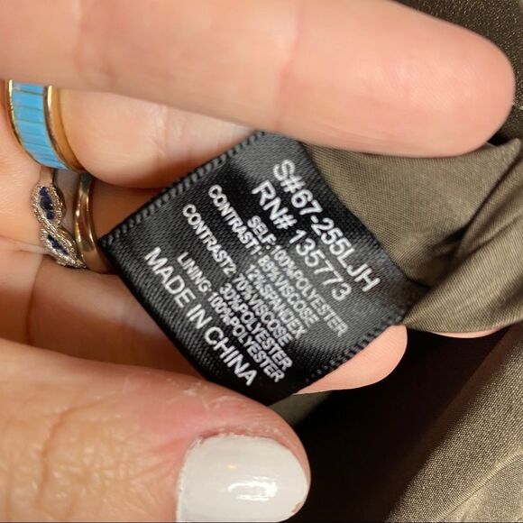 Olivaceous Brown Satin Bomber Jacket Embroidered women's size Small - Picture 7 of 8